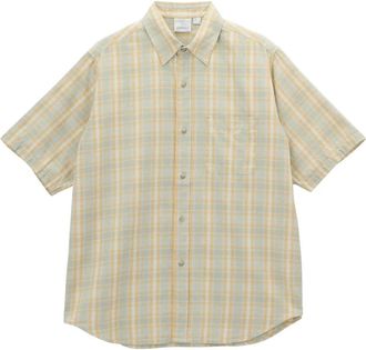 Gramicci S/S Checkered Ombre Shirt - Heren - Korte mouwen Overhemden - Veelkleurig - S - Katoen - Overhemden