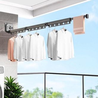 No Brand Perchero Plegable De Pared, Extensible Con Orificios Para Colgar, Ahorra Espacio, Ideal Para Balcones, Ba&ntilde;os Y Dormitorios
