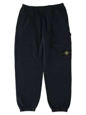 Stone Island Blue Cargo Elasticated Cotton Chinos
