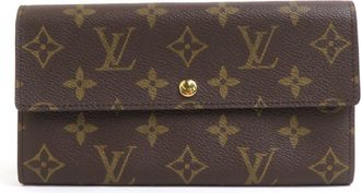 Louis Vuitton Brown Monogram Long Wallet (Bi-Fold) (Pre-Owned)