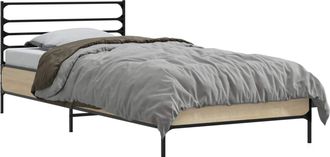 vidaXL Estructura De Cama Roble Sonoma 80 X 200 Cm Vidaxl