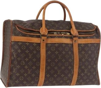 Louis Vuitton Pre-owned Boston Bag - Dames - Vintage Weekendtas - Bruin - ONE Size - Leer - Vintage