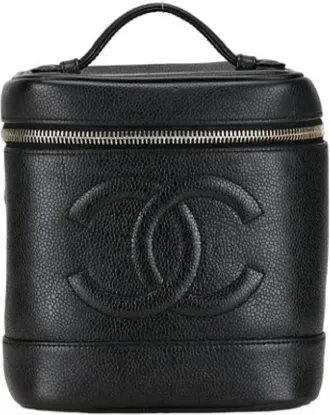 Chanel Pre-owned Leather chanel-bags - Dames - Vintage Handtas - Zwart - ONE Size - Leer - Vintage