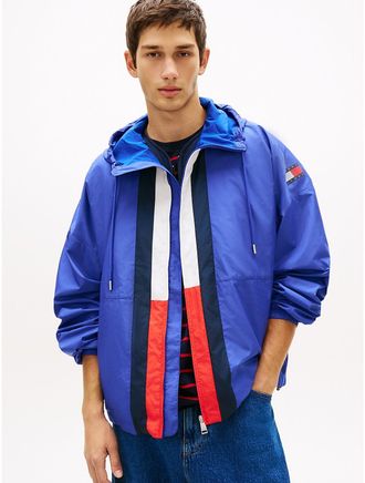 Tommy Hilfiger Mens Tommy Jeans Ripstop Chicago Windbreaker - Blue - XL