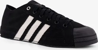 adidas Mens Canvas Sneakers Black Canvas-Rubber Trainers Canvas/rubber