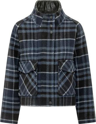 Pinko Campanula Caban Panno - Dames - Zomerjassen - Blauw - M - Jassen