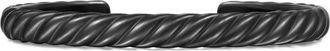 David Yurman Bracciale rigido Sculpted Cable (7mm) - Nero