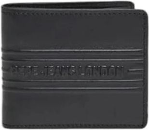 Pepe Jeans London Wallets & Cardholders, male, Black, Size: ONE SIZE Black Leather Mens Wallet