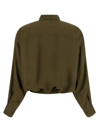 Nude Plastron Shirt - Olive