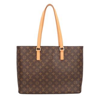 Louis Vuitton Monogram Brown Monogram Canvas Handbag Tote Bag (Pre-Owned)