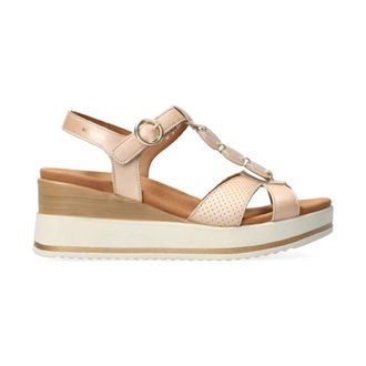Mephisto Elegante Seline Sleehak Sandaal - Dames - Sleehakken - Roze - 42 EU - Leer - Schoenen
