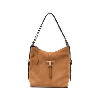 Tod's T Timeless Suede Tote Bag