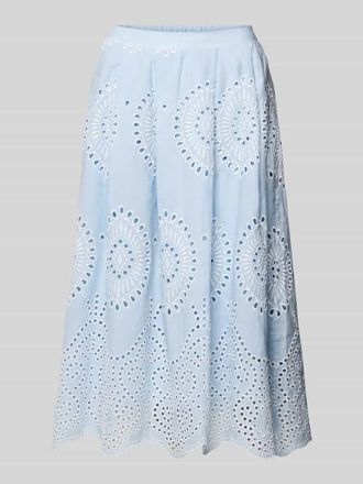 More & More More & More Midirock mit Lochspitze in Hellblau, Gr&ouml;&szlig;e 44