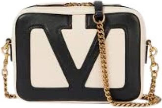 Valentino VLogo leren tote bag - Dames - Schoudertassen - Zwart - ONE Size - Leer - Tassen