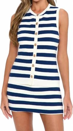 Show me your Mumu Devin Sleeveless Tank In Navy Stripe Delight Knit