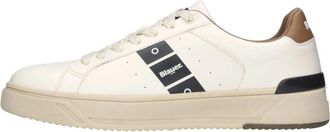 Blauer Anson Sneaker - Heren - Sneakers - Wit - 44 EU - Leer - Schoenen