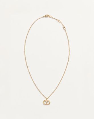 Valentino Garavani Collana Ovalette In Metallo Donna ORO UNI