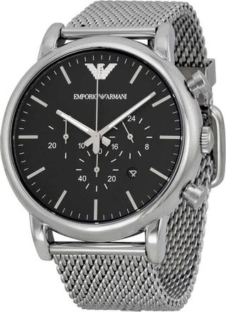 Emporio Armani Classic Chronograph Black Dial Mens Watch AR1808