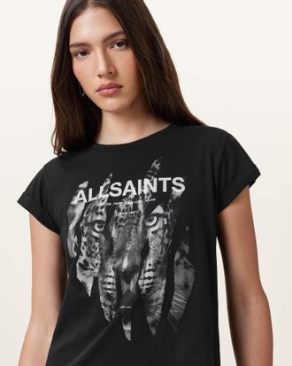 AllSaints RipRoar Anna Crew Neck Short Sleeve T-Shirt