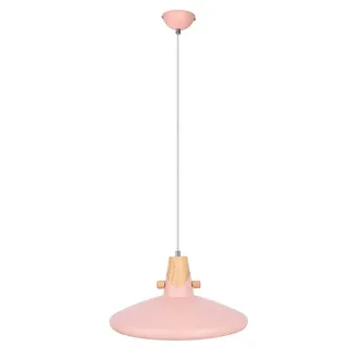 Nowa Globo - L&aacute;mpara Colgante - Carin - Rosa - Metal - &Oslash; 35cm - E27