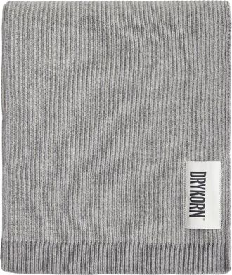 Drykorn Klassieke gebreide sjaal in wolmix grijs - Dames - Wintersjaals - Grijs - ONE Size - Wol - Accessoires
