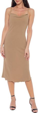 Bebe Airflow Midi Dress in Mocha at Nordstrom Rack, Size X-Small