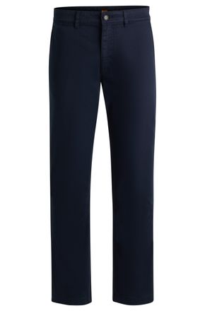 Boss Orange by Hugo Boss Chinohose BOSS ORANGE Regular, Herren, Gr. 30, L&auml;nge 34, dunkelblau404, Web, Obermaterial: 97% Baumwolle, 3% Elasthan, regular fit lang, Hosen Chinoho