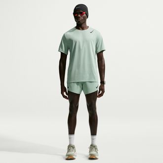 Nike Mens AeroSwift Dri-FIT ADV 4 Brief-Lined Running Shorts in Green | FN3352-006