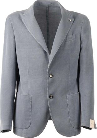 L.B.M. 1911 Blazers, male, Gray, Size: 3XL Drop S Blazer