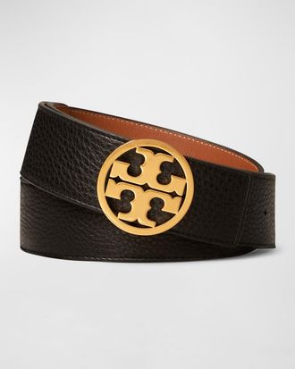 Tory Burch Miller Reversible 1.5 Logo Belt