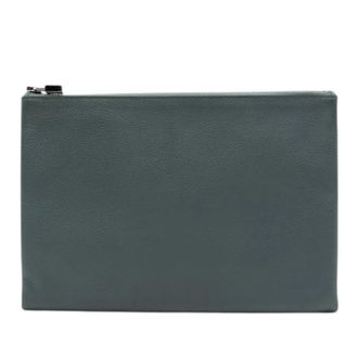 Herm&egrave;s Pre-owned Clutches, female, Gray, Size: ONE SIZE Pre-owned Evercolor Clutch