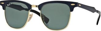 Ray-Ban Clubmaster Aluminium Zonnebril - unisex - Zonnebrillen - Zwart - 51 MM - Accessoires
