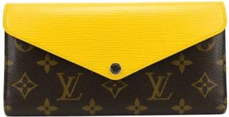 Louis Vuitton Pre-owned Wallets, female, Brown, Size: ONE SIZE Pre-owned Tri-fold Wallet (Monogram & Epi Leather)