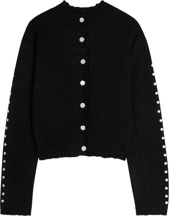 Never Fully Dressed Cardigan con borchie - Nero