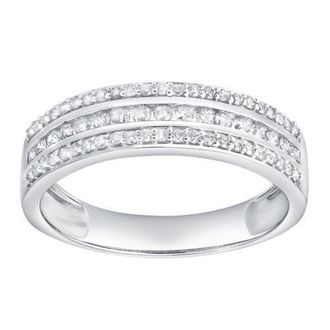 LuvMyJewelry Isolyn Grace 0.50 Cts Natural Diamond 14K Gold Ring in 14K White Gold at Nordstrom, Size 7