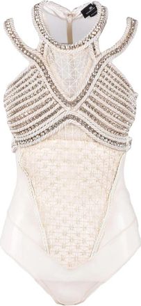 Elisabetta Franchi Elegante Body met Stretchstof - Dames - Bodies - Wit - L - Tops