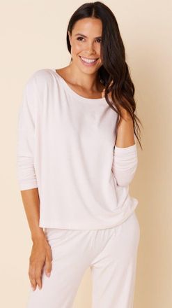 The Cats Pajamas Pima Knit Pullover Set in Classic Pink Moment at Nordstrom, Size Xx-Large