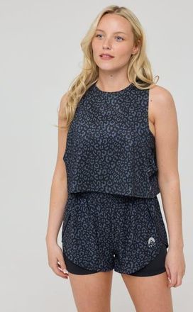 OOSC Infinite Cropped Tank Top - Black Leopard at Nordstrom, Size X-Small P Uk
