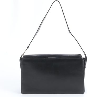 Gucci Black Leather Handbag Shoulder Bag Tote Bag (Pre-Owned)