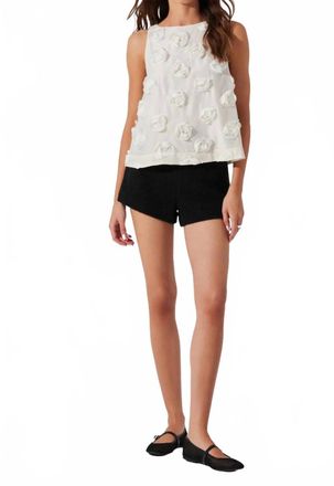 Astr Womens Floria Top In White