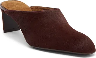 Khaite Colt Genuine Calf Hair Mule in Rouge Noir at Nordstrom, Size 37.5