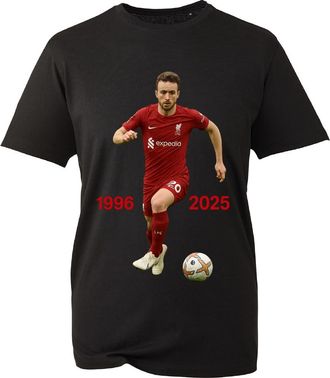 Generic Retro Jota 1996-2025 T Shirt Football Lover Liverpool Fan Made Diogo Gift Soccer Tshirt Jota Tribute Tee Unisex Kids Adult Tee Tops (Black, 5 Years)