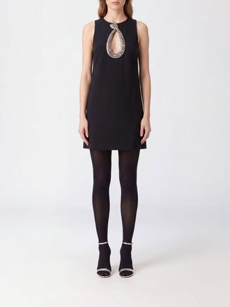 Valentino Garavani Abito mini A-line in cr&ecirc;pe couture con strass