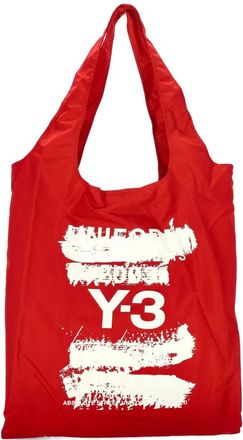 Yohji Yamamoto logo-print tote bag - Red