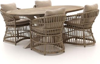 Intenso Furniture Intenso Cameri/ROUGH-Y Ellips 200cm dining tuinset 5-delig