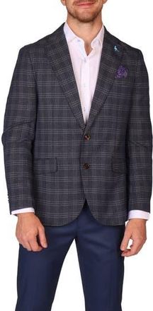 Tailorbyrd Modern Fit Glen Plaid Mèlange Sport Coat in Charcoal at Nordstrom Rack, Size 40 Short
