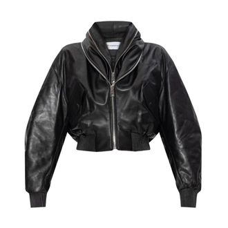 Givenchy Bomber con cuello chal con cremallera - Jackets - Mujer - Negro - S