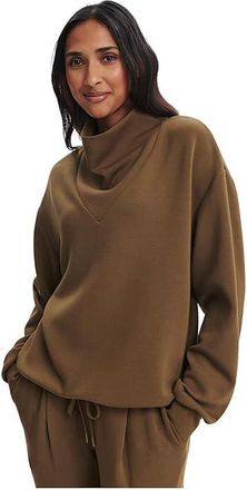 Varley Betsy Sweat Womens Clothing Military Olive : XXS, Rayon