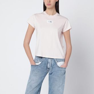 Maison Margiela Pink Numeric cotton T-shirt
