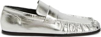 Jil Sander Mocassini metallizzati - Grigio